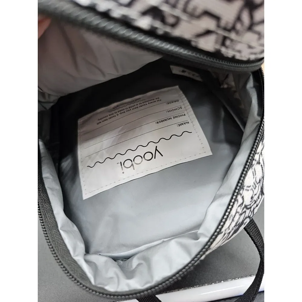 Yoobi X Marvel Avengers Black White Superheroes Insulated‎ Lunch Bag